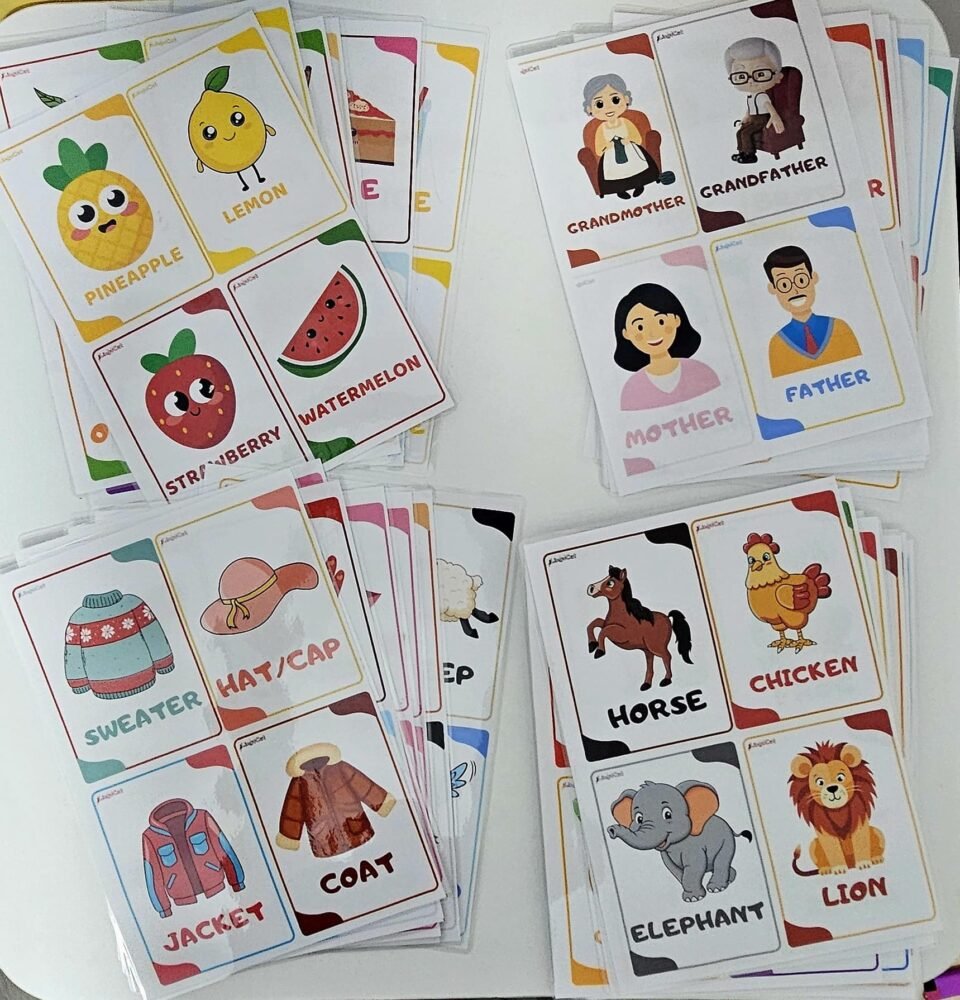 Okul Öncesi İngilizce Flashcard Setleri Görseli