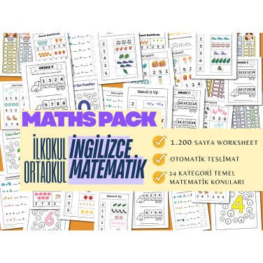 maths pack ürün tanıtım fotoğrafı