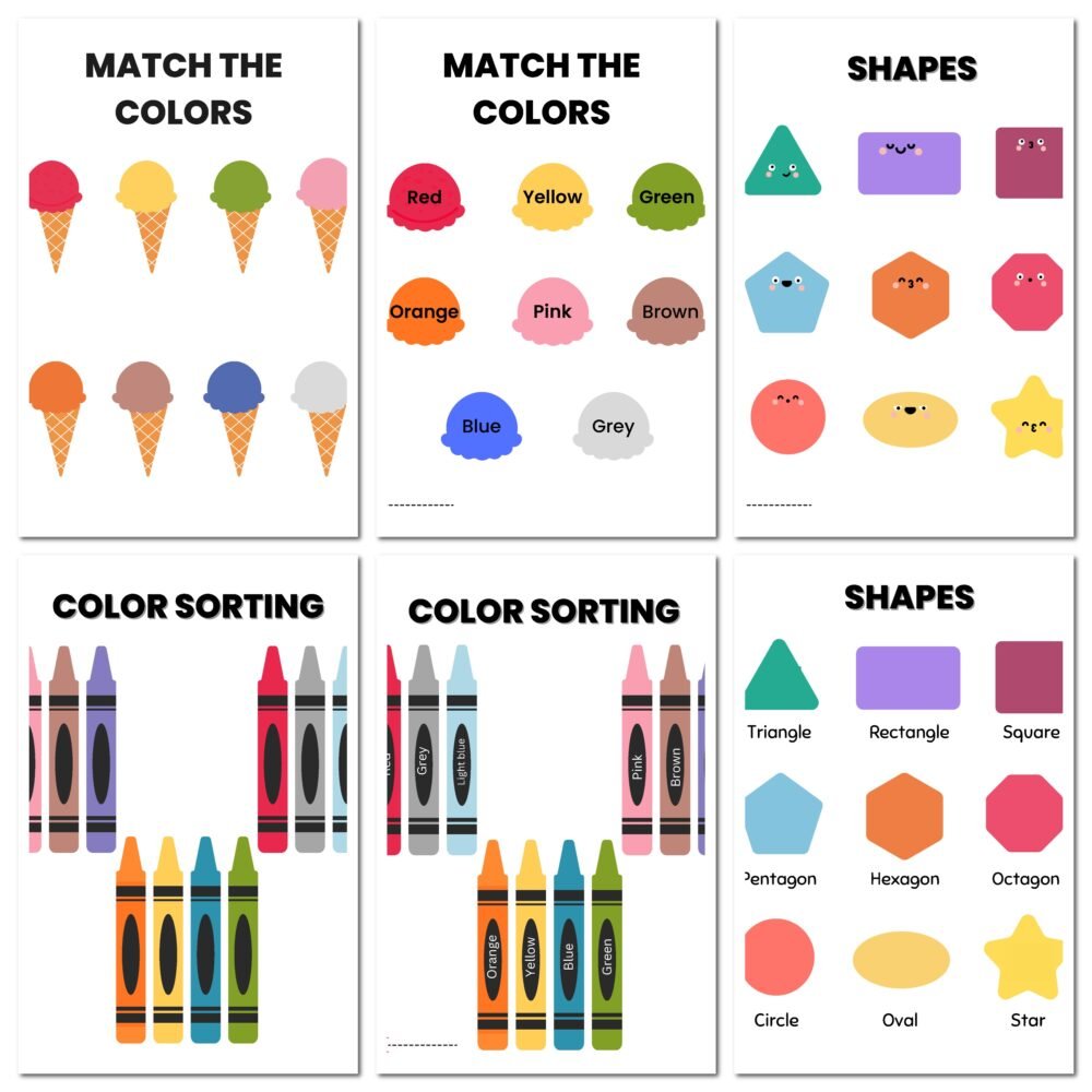 diy toddlers book 2–4 Yaş İngilizce Erken Gelişim Aktivite Kitabı | Görsel Algı & Bilişsel Gelişim PDF ürün görseli