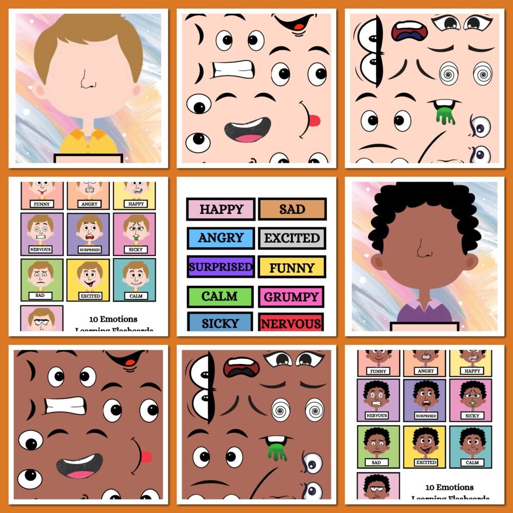 feelings worksheets ürün görseli