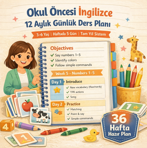 okul öncesi ingilizce ders plani